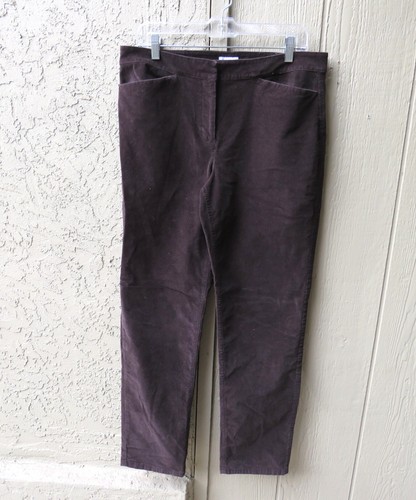 Pantalon Droit En Velours Côtelé J.Jill Taille 14 Bleu Clair - Taille Haute, Ourlet 29 Pouces - Occasion Très Bon État