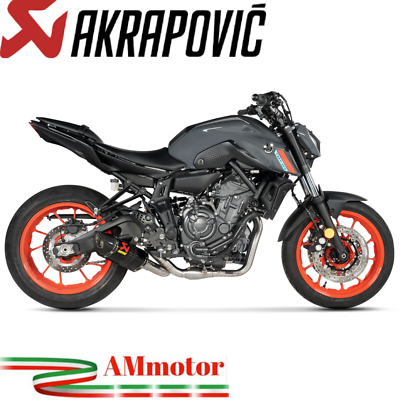 Complete Exhaust Akrapovic Yamaha MT-07 2022 For Motorcycle Racing