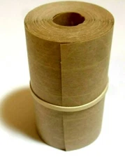 25-foot REINFORCED PAPER Tape Roll Gummed Brown Kraft Shipping Packaging Sealing