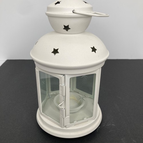 White IKEA ROTERA Lantern For Tealight White Excellent Condition eBay