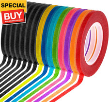15 Rolls 1/8 Whiteboard Thin Tape Pinstripe Art Tape Dry Erase Board Grid Tape L