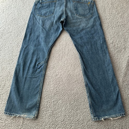 Volcom Jeans Mens 33 Blue Denim Straight Classic Boardwear Enowen Jean Casual - Picture 14 of 18