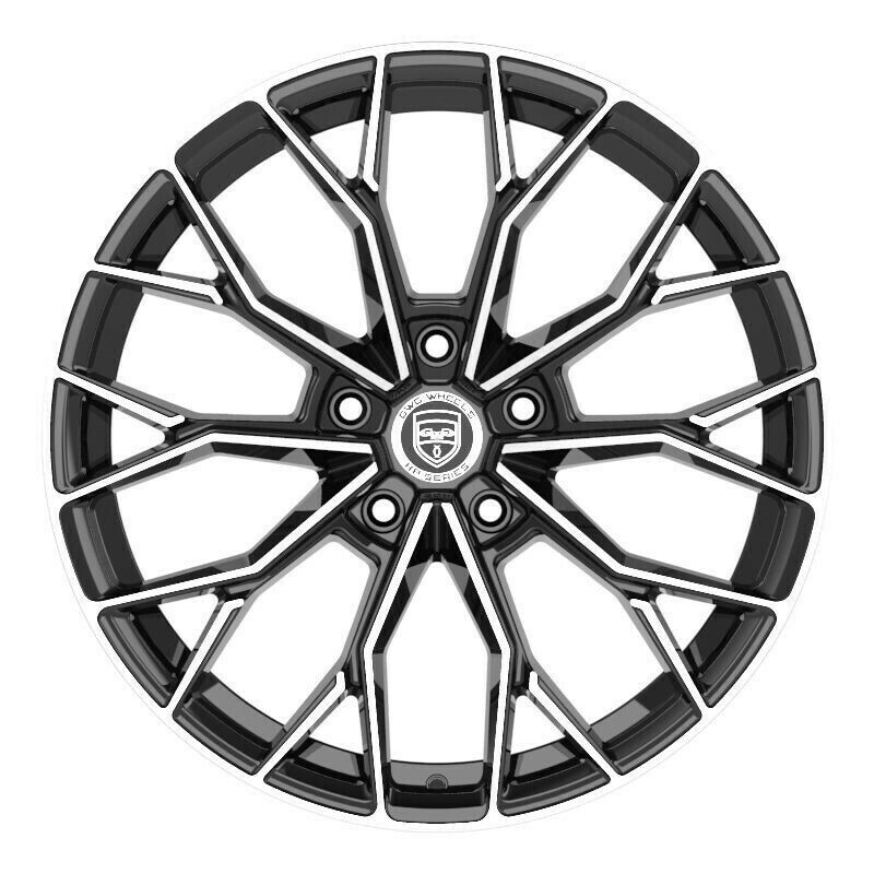 4 HP3 20 inch STAGGERED Black Rims fits ACURA NSX 2017 - 2020