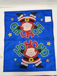 Vintage Standard Mailbox Cover Ho Ho Ho Santa 18x21.75 NCE 1997