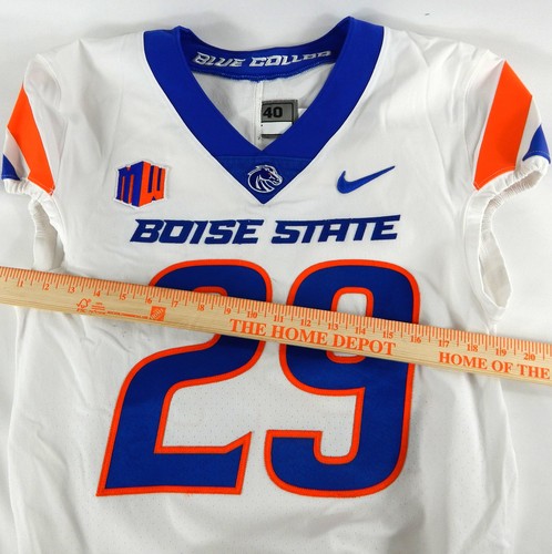 2022 Boise State Broncos #29 Game Used White Jersey Football NP Rem 40 843 - Bild 3 von 12