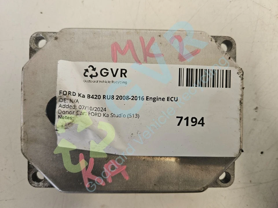 FORD Ka B420 RU8 2008-2016 Engine ECU 51868986 - Image 4 of 4