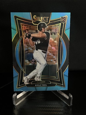 #ad 2025 Panini Select Concourse Kyle Teel #66 Light Blue Prizm 199 RC $1.99