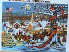 1000 Piece Buffalo Jigsaw Puzzle by Charles Wysocki "Small Town Christmas" — photo 1