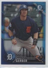 2016 Bowman Draft Chrome Top Prospects Blue Refractor 9/150 Mike Gerber fm0