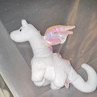 Ty Beanie Babies Magic the Dragon White Plush Beanbag Vintage 1995 Ages 3+