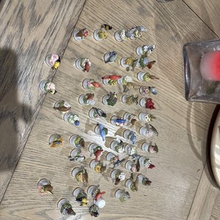 50 Set of China Thimbles by TCC England Sutherland Birds