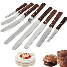 4/6/8/10 Inch Stainless Steel Professional Palette Angled Baking Icing Spatula