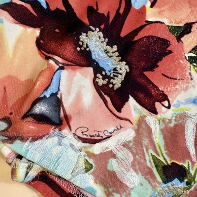 Vintage SS2003 Roberto Cavalli Tropical Floral 100% Silk Skirt Set