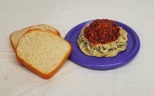 Vtg 1988 MTC Realistic SPAGHETTI w MEAT SAUCE Dinner Set Pretend Play Food