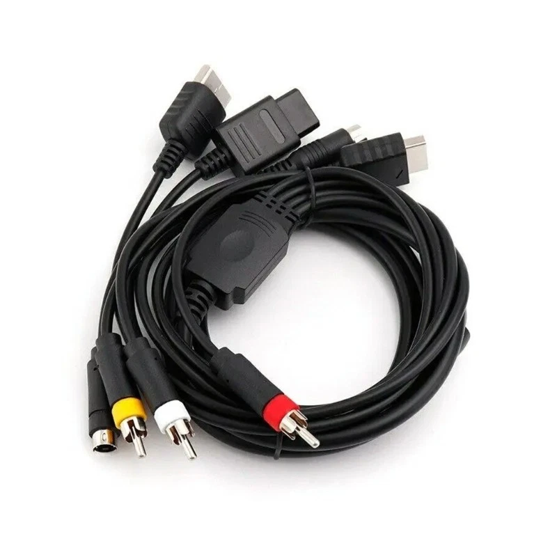 Multi Platform AV Cord S-Video Cable Wire for N64 DC128 Gaming Systems - Image 3 of 4