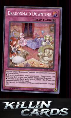 1st Edition Dragonmaid Downtime MYFI-EN026 YuGiOh Super Rare Mystic Fighters Car