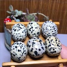 28-22-21mm 6Pcs Natural spotted stone Crystal gemstone Mineral Specimen A4402