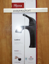Pfister Ladera Single One Handle Bathroom Faucet w/Drain Matte Black LF-042-LRBB