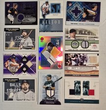 Todd Helton Relic Lot x12 Rockies GU Jersey Bat SP Pristine Sterling Chrome HOF