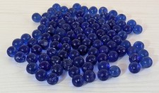 Lot Of 103 Cobalt Blue Glass Marbles, Please Read The Description