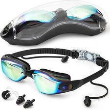 Swim Goggles,Swimming Goggles No Leaking Anti Fog UV Full Protection with...