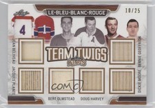 2019 Leaf Lumber Kings Team Twigs Six 10/25 Jean Beliveau Jacques Plante HOF 7xr