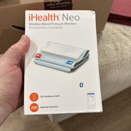 iHealth Neo Wireless Blood Pressure Monitor Upper Arm Cuff Bluetooth OPEN BOX