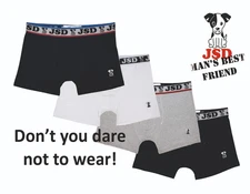 JSD Teenager Trunks Boxers Shorts Soft Elasticated Cotton Underwear 4 Pairs Pack