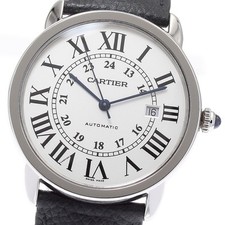 CARTIER Ronde Solo XL WSRN0022 Date Silver Dial Automatic Men's Watch_869324