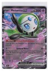 Meloetta ex 044/086 Black Bolt Double Rare Holo Pokemon Card