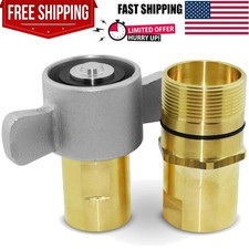1" NPT Wet-Line Wing Nut Hydraulic Quick Disconnect Coupler/Coupling Set