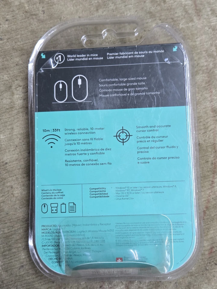 Logitech Wireless Mouse M310 - Laser - Wireless (Brand New, Sealed!) - Image 2 of 3