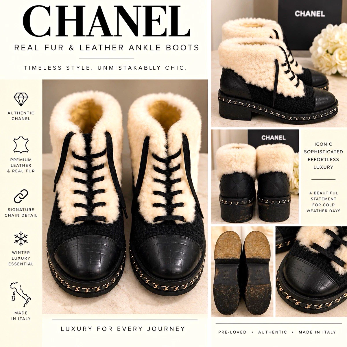 CHANEL Booties for Women for sale - eBay