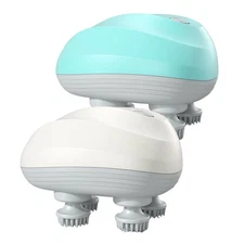 Electric Scalp Head Massager, Waterproof Massager with 4 Heads for Hair