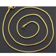 18K Yellow Gold Filled Tarnish-Resistant 26 inch 1.7mm Shiny Rope Chain Necklace