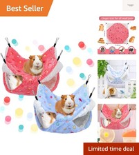 2 Pcs Guinea Pig Rat Hammock Guinea Pig Hamster Ferret Hanging Hammock Access...