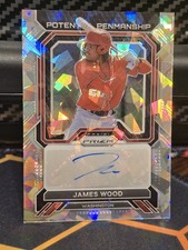 2023 Panini Prizm Potential Penmanship James Wood #PP-JW Ice Prizm (AU, RC) 🔥🔥