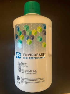 #ad PPG T407 ENVIROBASE HP JET BLACK LITRI 2 FREE SHIPPING $220.00