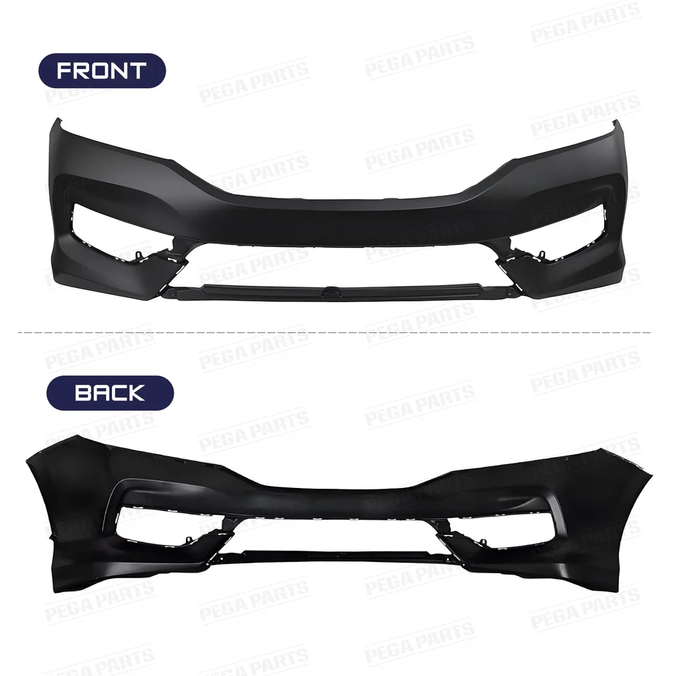 For 2016-2017 Honda Accord Front Bumper Grille Assembly w/o Parking Sensor Holes Foto 3 de 4