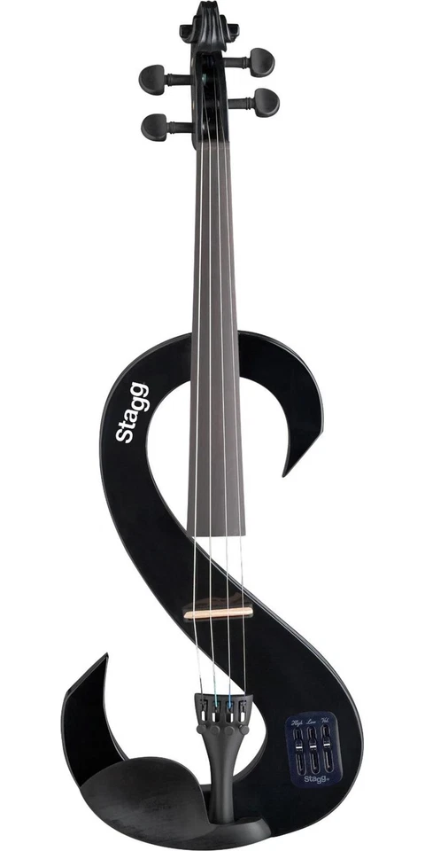 Conjunto de violín eléctrico Stagg EVN serie 44 4/4 negro Foto 2 de 2
