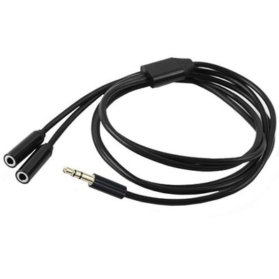 Headphone Audio Splitter 3.5mm to 2 Dual Female