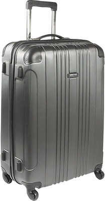 Out of Bounds Lightweight Hardshell 4-Wheel Spinner Luggage, Charcoal, 28-Inch C