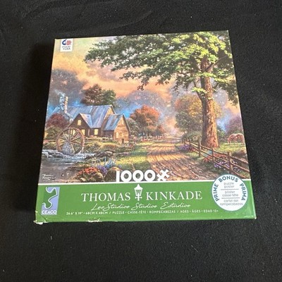 Ceaco 1000 Pc Puzzle  Simpler Times  Thomas Kinkade NEW (Box Slight Damage)