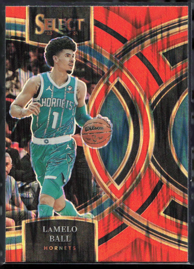 2023-24 Panini Select #148 LaMelo Ball Orange Flash Prizms (B109)