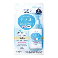 KOSE Softymo Foam Cleansing Wash (Ceramide) Refill Facial Cleanser + Makeup Remo