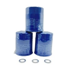 New For Honda 15400-plm-a02 Oil Filter 3 Pk Filters 3 Washers