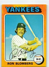 1975 Topps #68 Ron Blomberg - New York Yankees **Set Break**