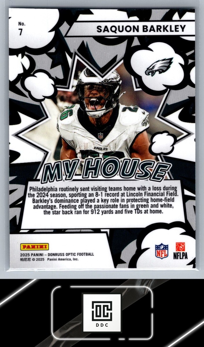 2025 Donruss Optic #7 Saquon Barkley My House | eBay