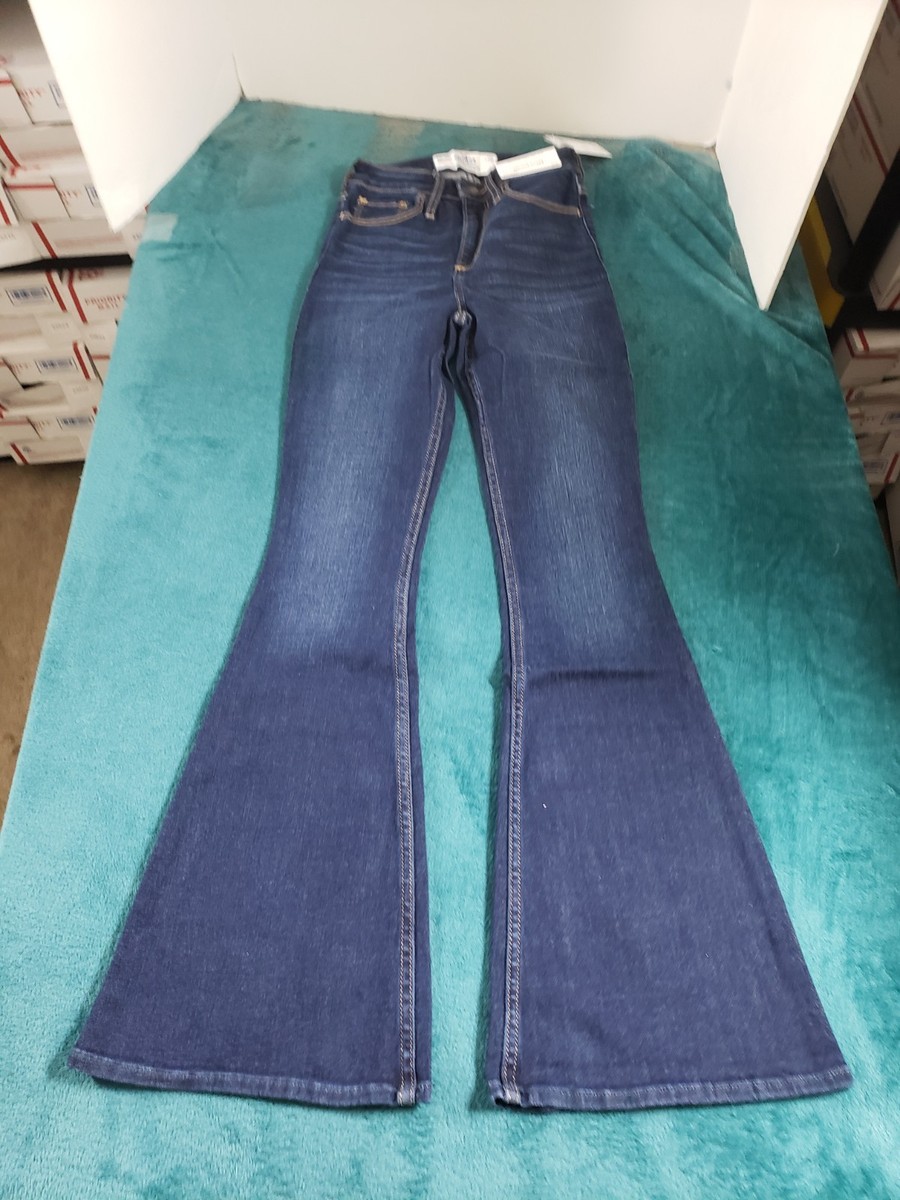 Flare Jeans Size 11 Hollister Jeans Buy Hollister Blue Ultra Low Rise Flare Denim Jeans With Buckle Detail From  Next USA