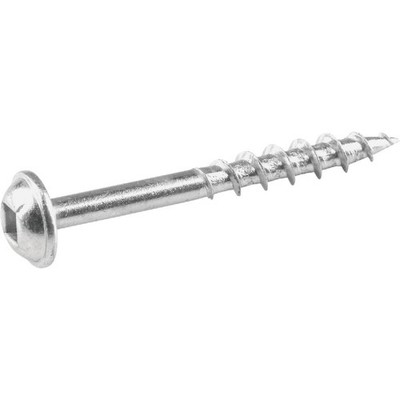 Kreg #7 x 1-1/2 In. Square Fine Thread Maxi-Loc Head Zinc Pocket-Hole Screw (100